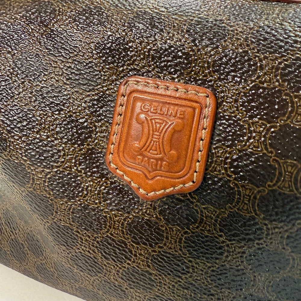 CELINE Macadam Triomphe COSMETIC Leather Pouch ✨ - Picture 2 of 12